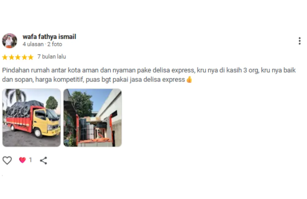 Review Pelanggan Delisa Pindahan Apartemen di Jawa Barat