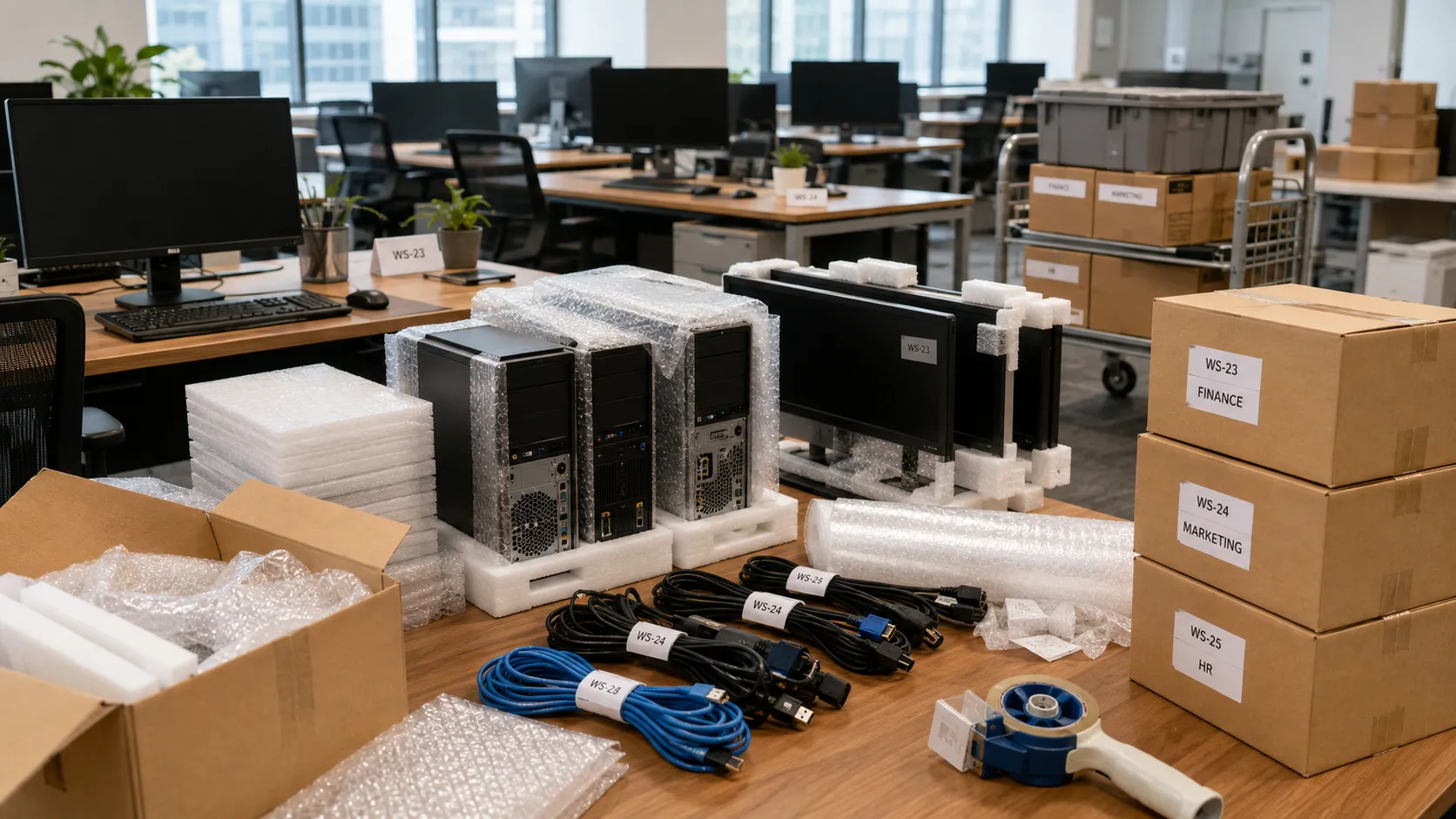 Cara Packing Komputer Kantor