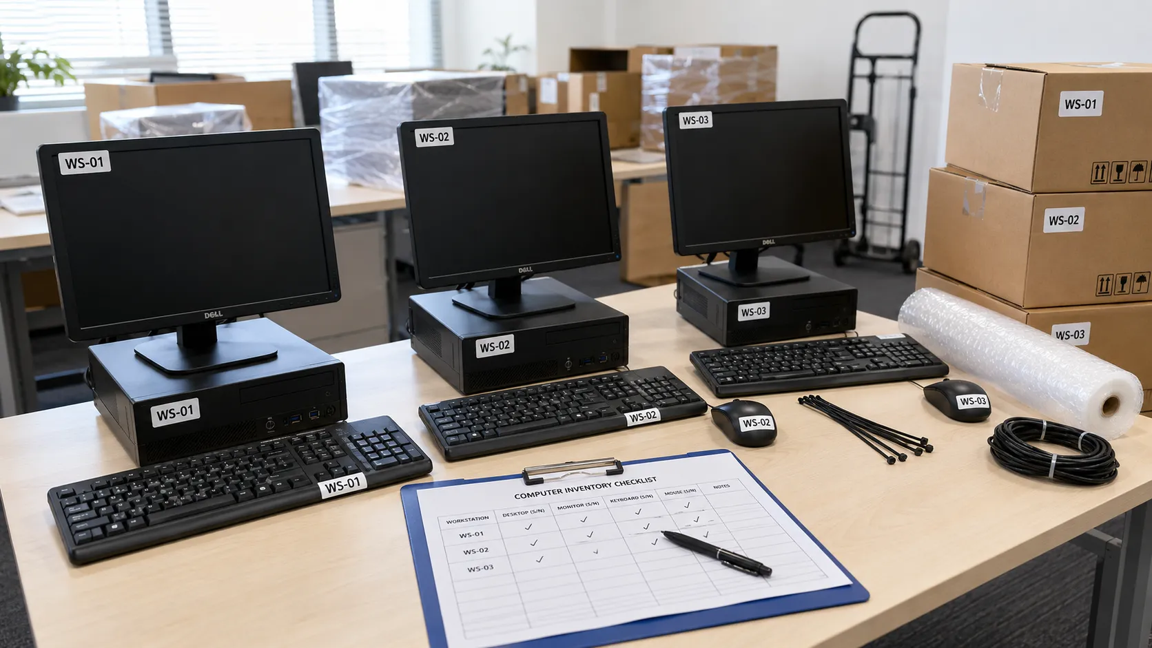 Cara Packing Komputer Kantor