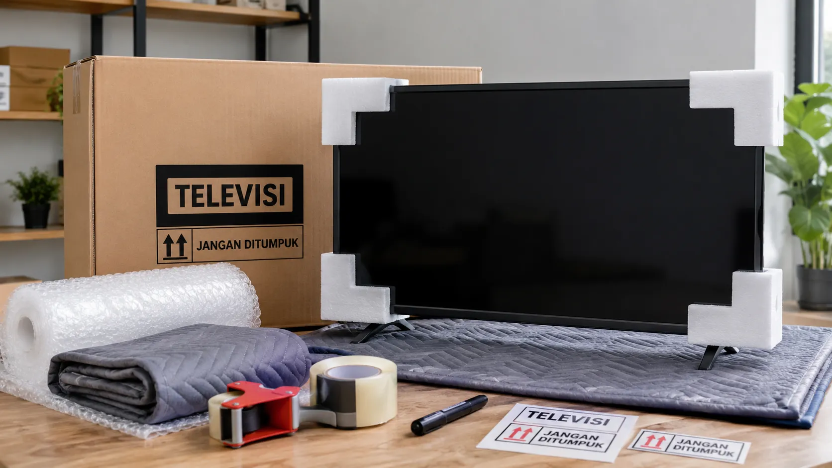 Cara Packing Televisi Aman