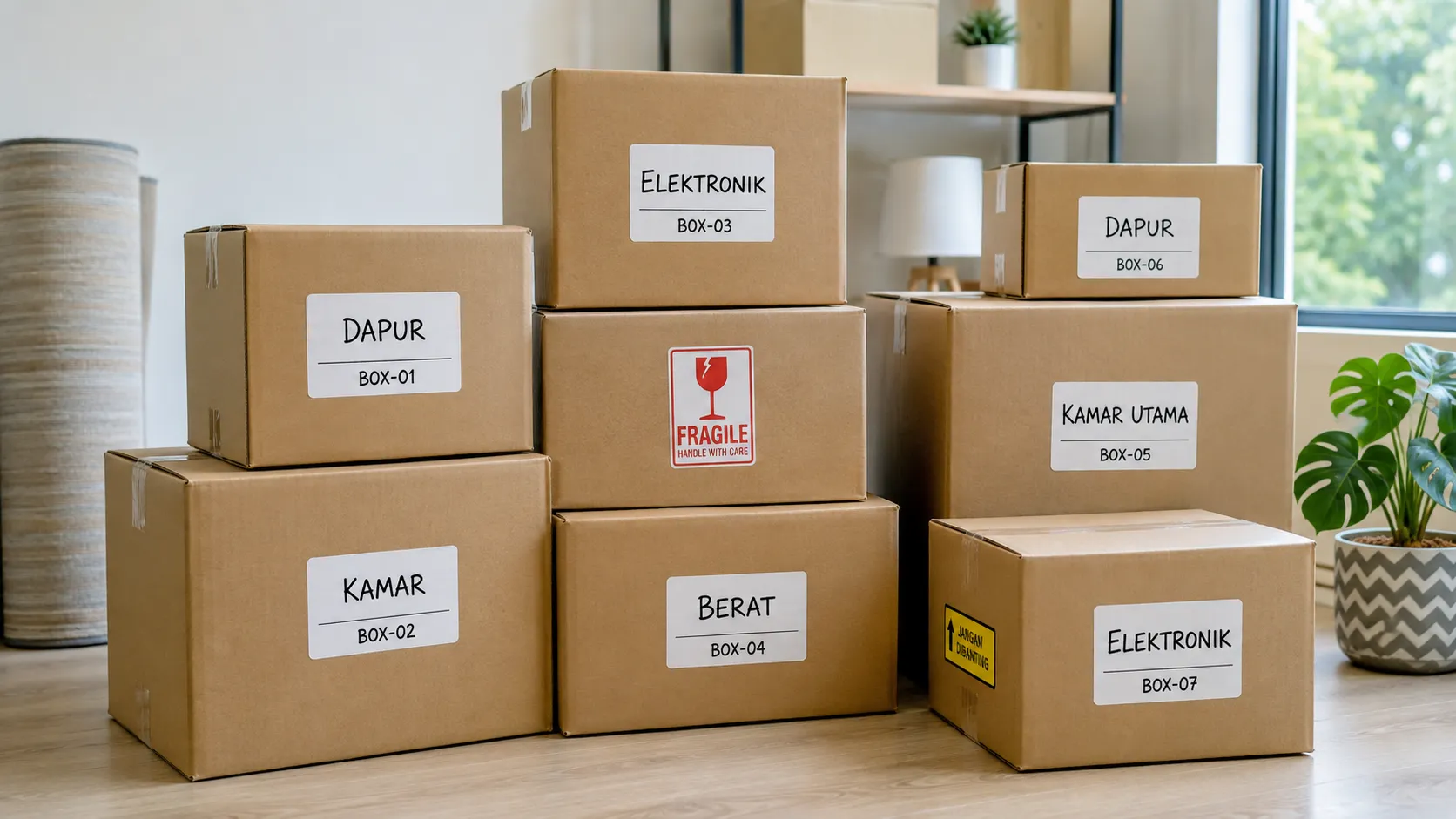 Cara Memberi Label Kardus
