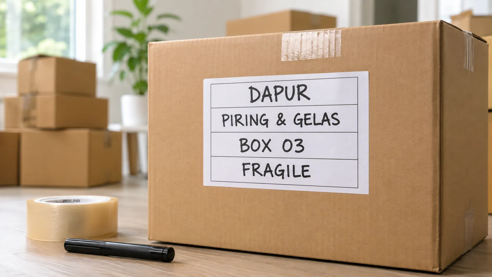 Cara Memberi Label Kardus