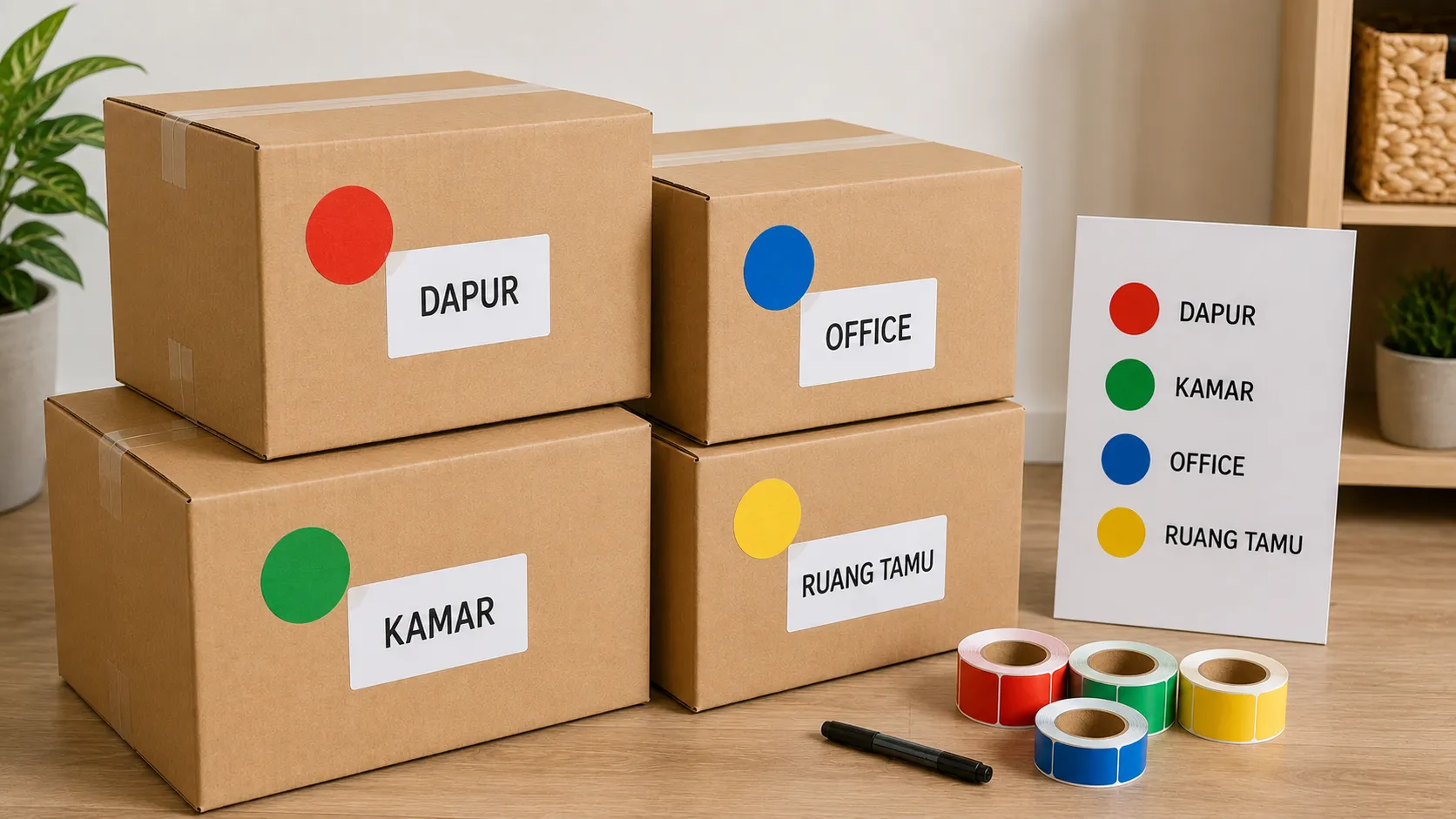 Cara Memberi Label Kardus