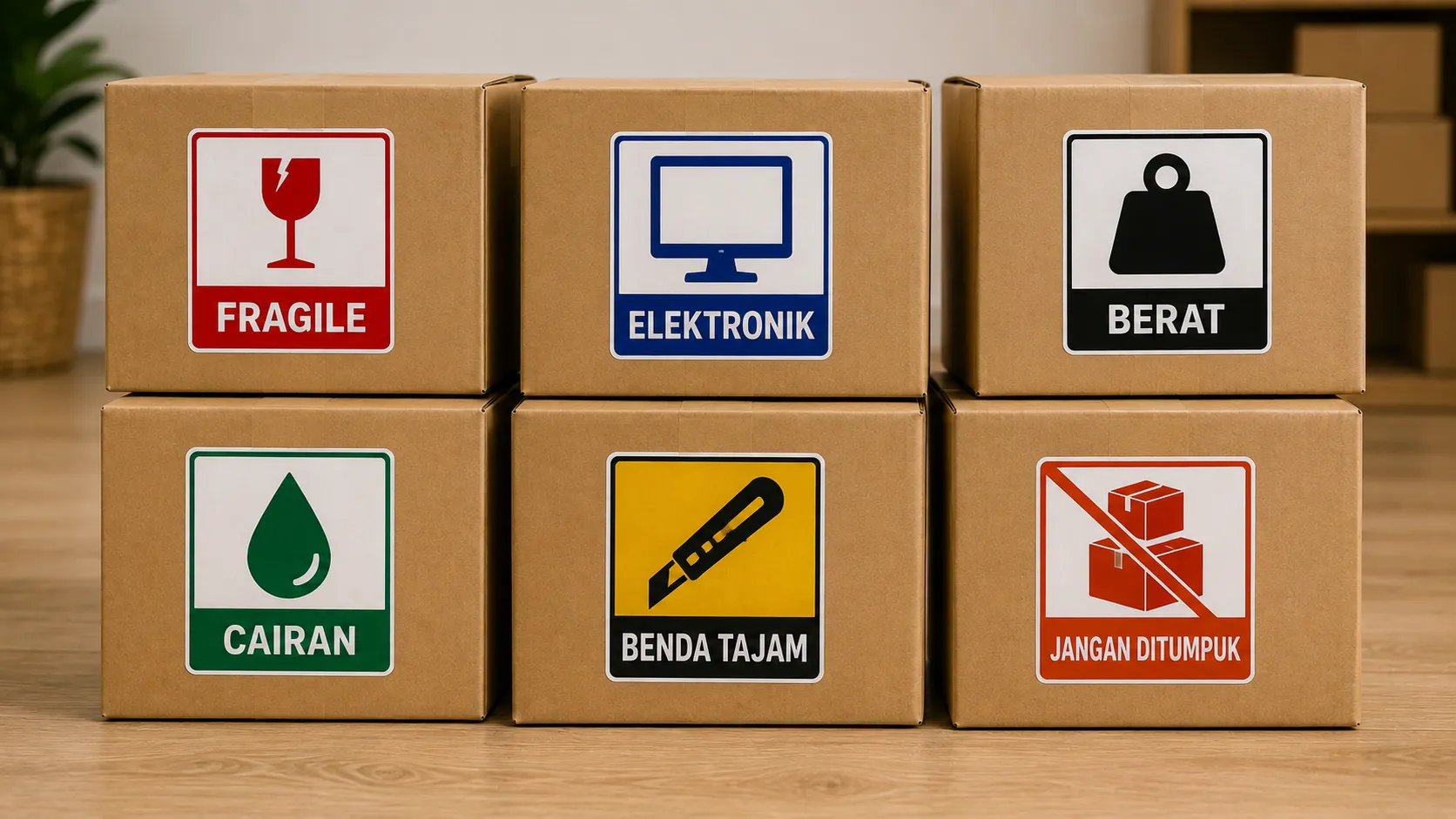 Cara Memberi Label Kardus