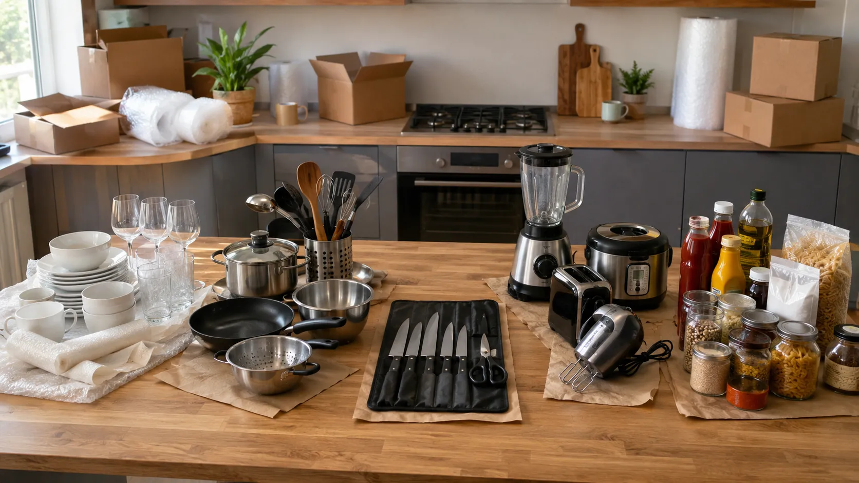 Cara Packing Peralatan Dapur