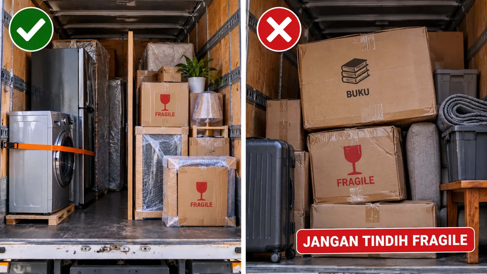 Susunan Barang Dalam Mobil