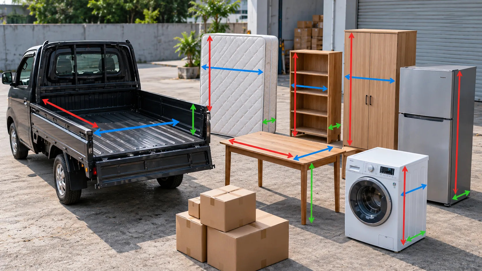 Ukuran Bak Pick up